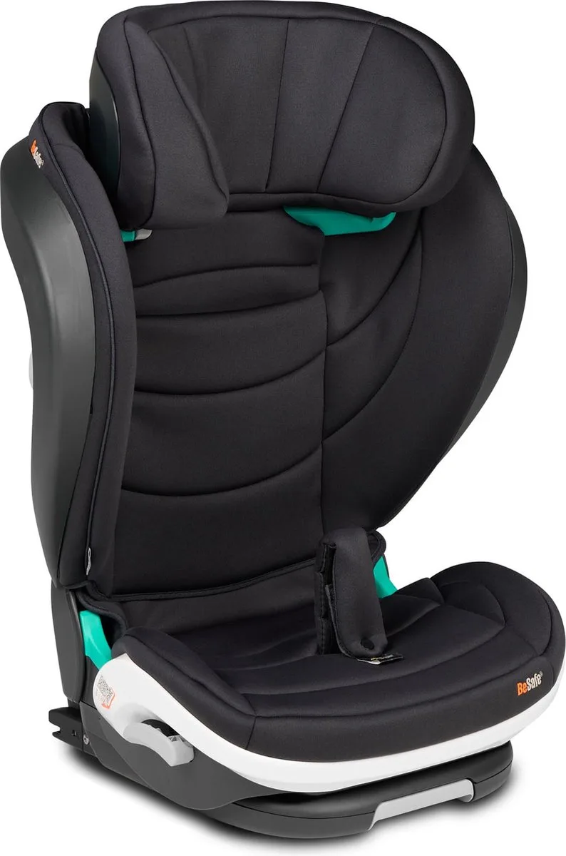 iZi Flex Fix 2 i-Size - Stoelverhoger - Stoelverhoger auto - Kinderzitje auto - Zitverhoger - 100-150cm de BeSafe en Black Soft Breeze – photo produit