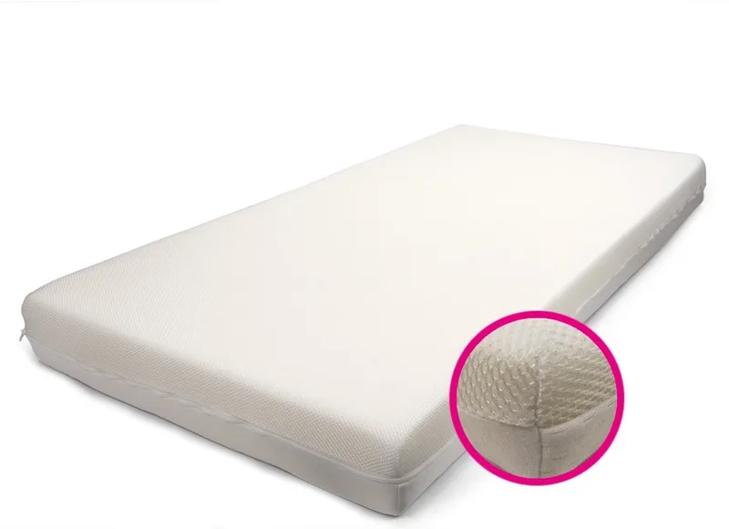 Airflow Pro 60x120 Matras Ledikant - babymatras van Best Sleep in Wit – productfoto