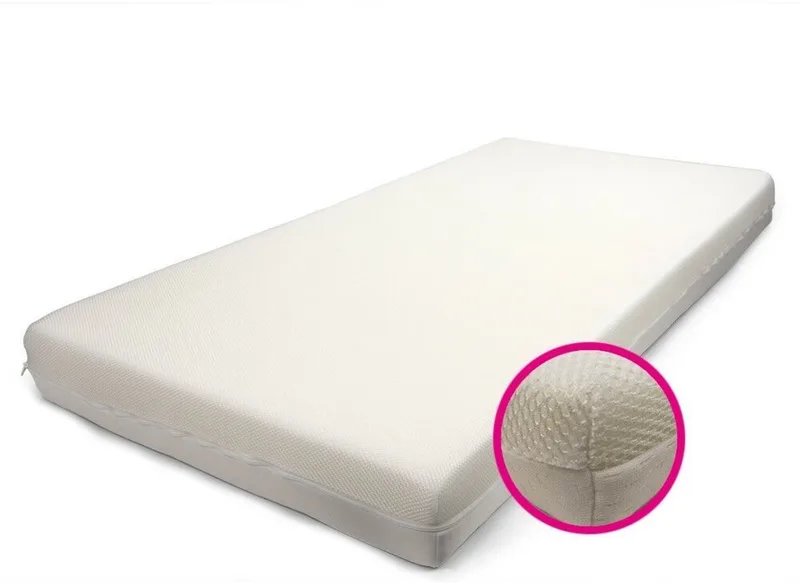 Best Sleep 80x160 Airflow Matras Kleuterbed - Polyetherschuim - Ademend - Afneembare en Uitwasbare tijk van Best Sleep in Wit – productfoto