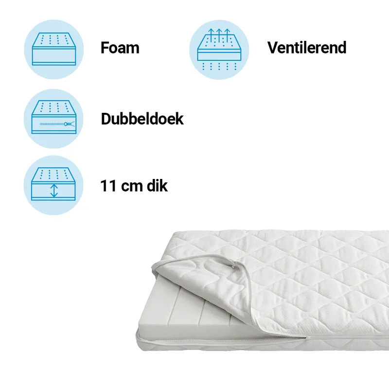 Matras Best Sleep Ledikant Comfort Cloudy 60x120 van Best Sleep – productfoto