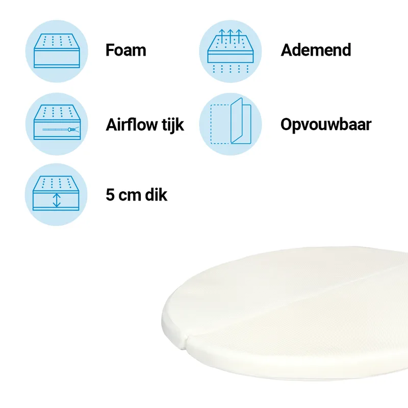 Matras Box Rond Best Sleep Airflow Pro 90cm van Best Sleep – productfoto