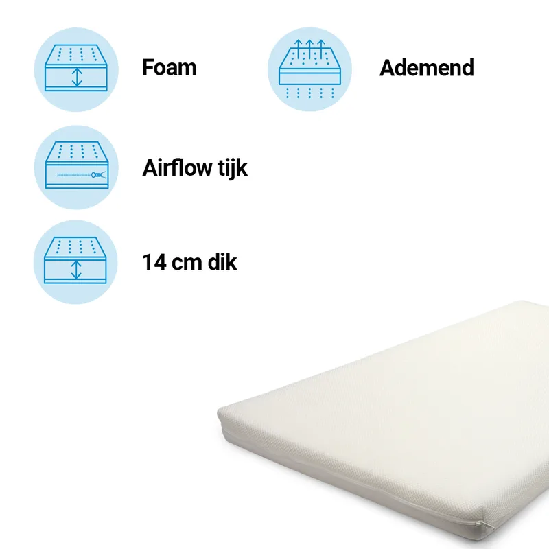 Matras Eenpersoons Best Sleep 90x200 Airflow Pro van Best Sleep – productfoto
