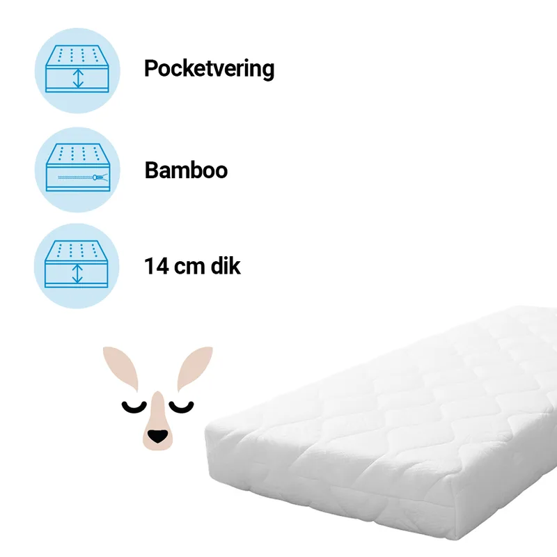 Matras Eenpersoons Best Sleep 90x200 Comfort Spring van Best Sleep – productfoto