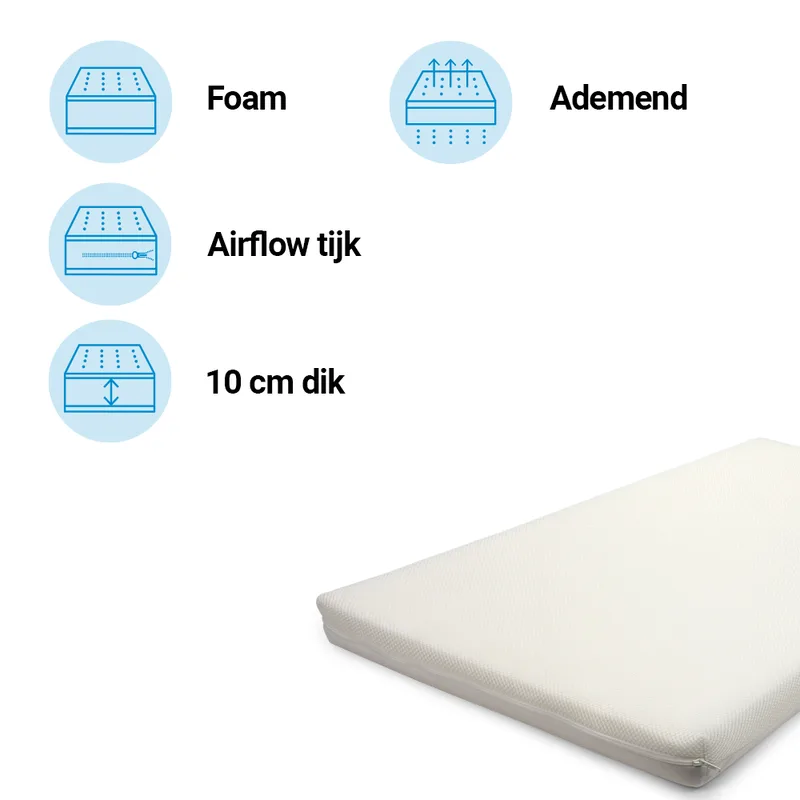 Matras Peuterbed Best Sleep 70x140 Airflow Pro van Best Sleep – productfoto