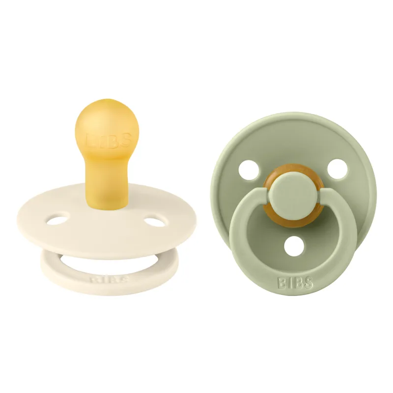 2x Bibs Fopspeen Maat 1 0-6 mnd Sage Ivory 2 stuks van BIBS – productfoto