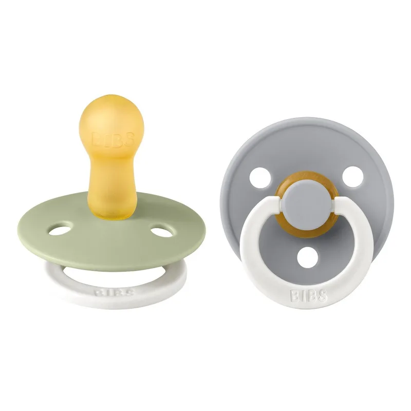 2x Bibs Fopspeen Maat 2 6-18 mnd Glow Sage Cloud 2 stuks van BIBS – productfoto
