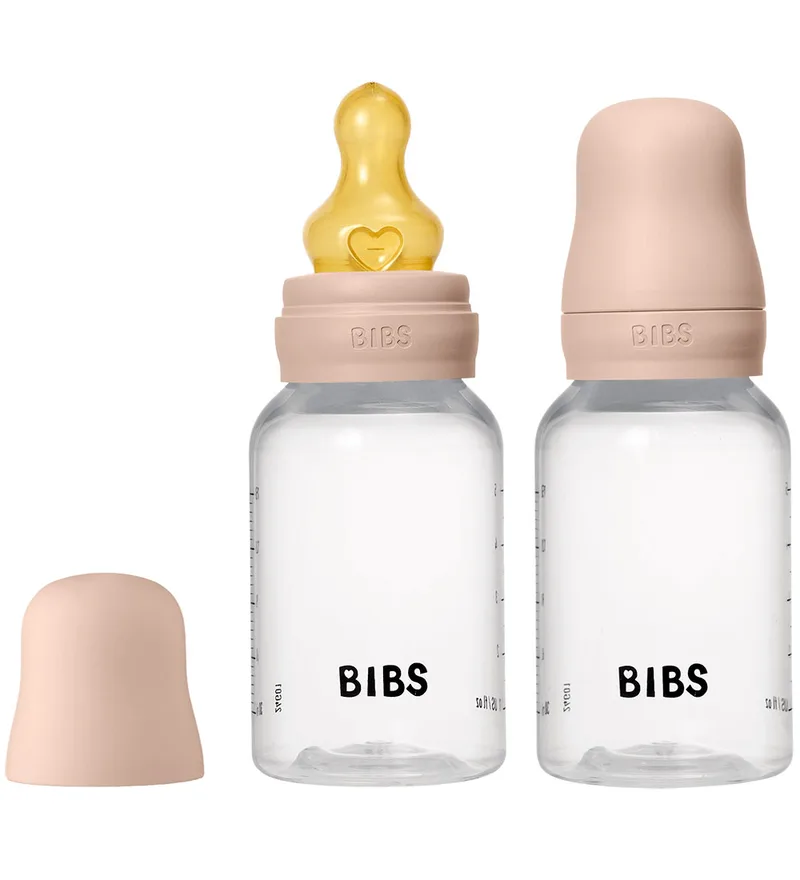 Babyflessen - 2-pack - 150 ml - PP/Latex - Blush by BIBS – product photo