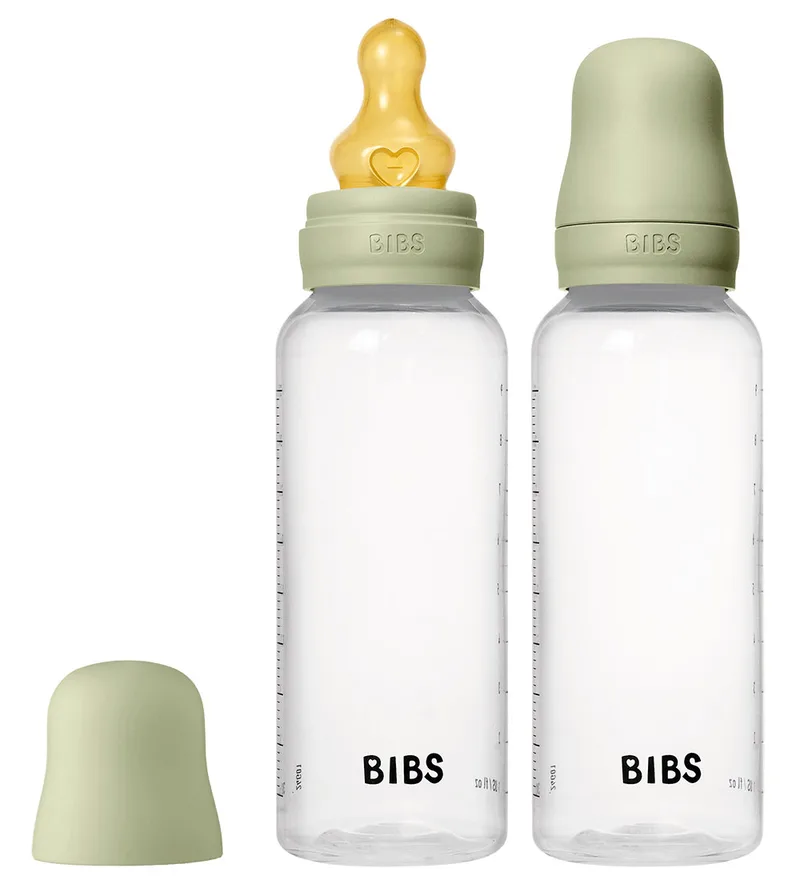 Babyflessen - 2-pack - 270 ml - PP/Latex - Sage by BIBS – product photo