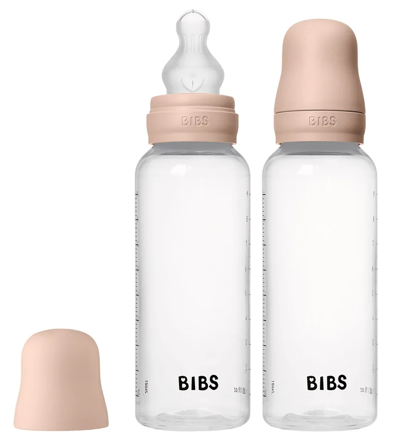 Babyflessen - 2-pack - 270 ml - PP/Silicone - Blush by BIBS – product photo