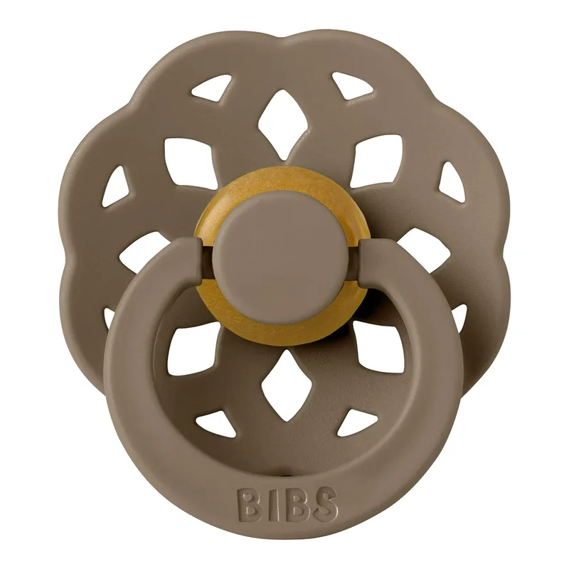 Bibs 2er-Pack Boheme Schnuller Latex, 0-6M by BIBS in Brown, 4 × 4,5 × 5 mm – product photo