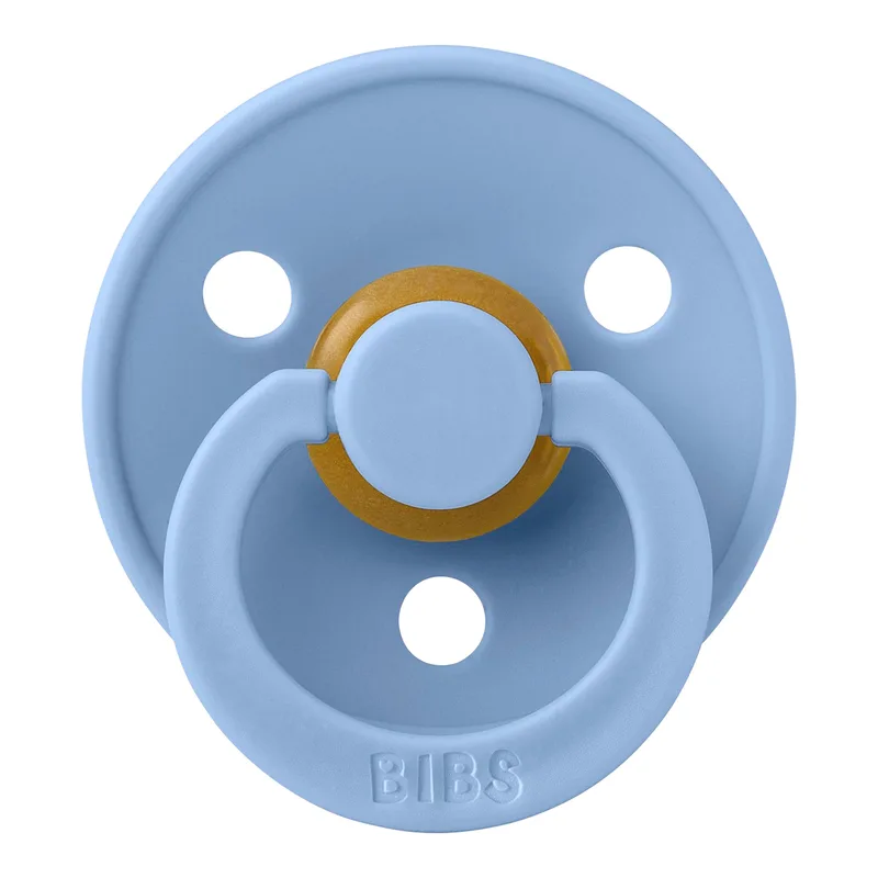 Bibs 2er-Pack Colour Schnuller Latex, 0-6M by BIBS in Blue, 4 × 4,5 × 5 mm – product photo