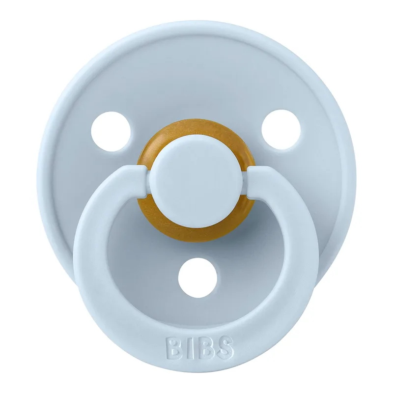 Bibs 2er-Pack Colour Schnuller Latex, 6-18M by BIBS in Blue, 4 × 4,5 × 5 mm – product photo