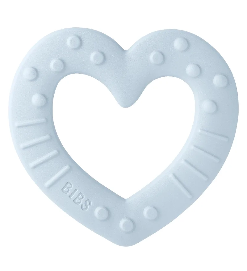 Bijtring - Heart - Baby Blue fra BIBS – produktbillede