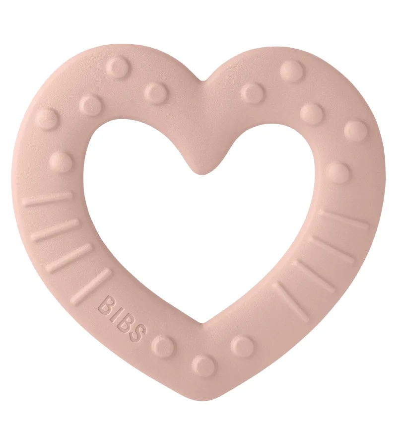 Bijtring - Heart - Blush fra BIBS – produktbillede