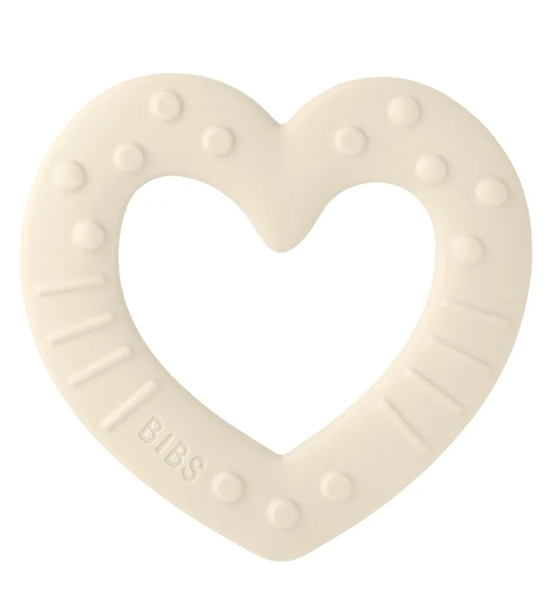 Bijtring - Heart - Ivory från BIBS – produktbild