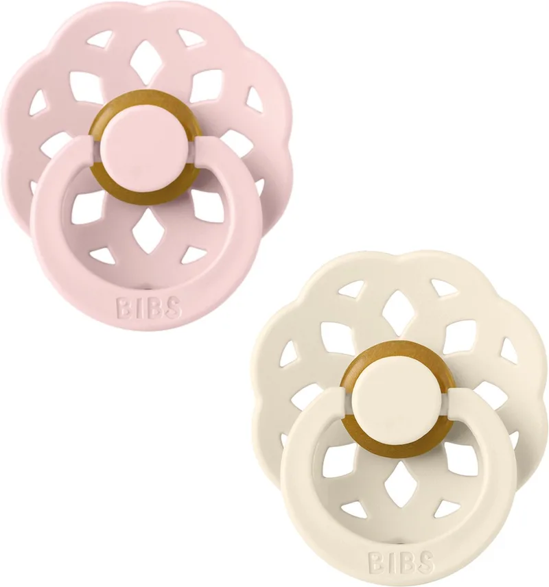 Boheme - Maat 1 - Blossom & Fopspeen - 2 stuks van BIBS in Ivoor – productfoto