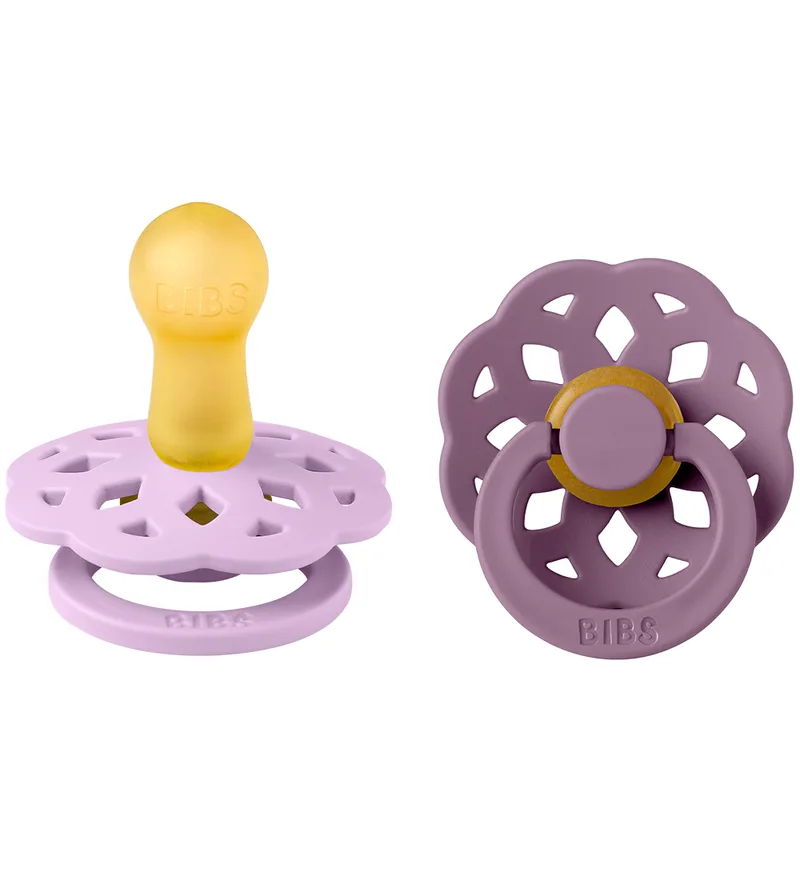 Bohemen Fopspenen - 2-pack - Maat 2 - Rond - Violet Sky/Mau by BIBS – product photo