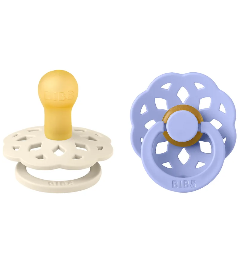 Bohemen Fopspenen - Maat 1 - Rond - 2-pack - Ivory/Hush by BIBS – product photo