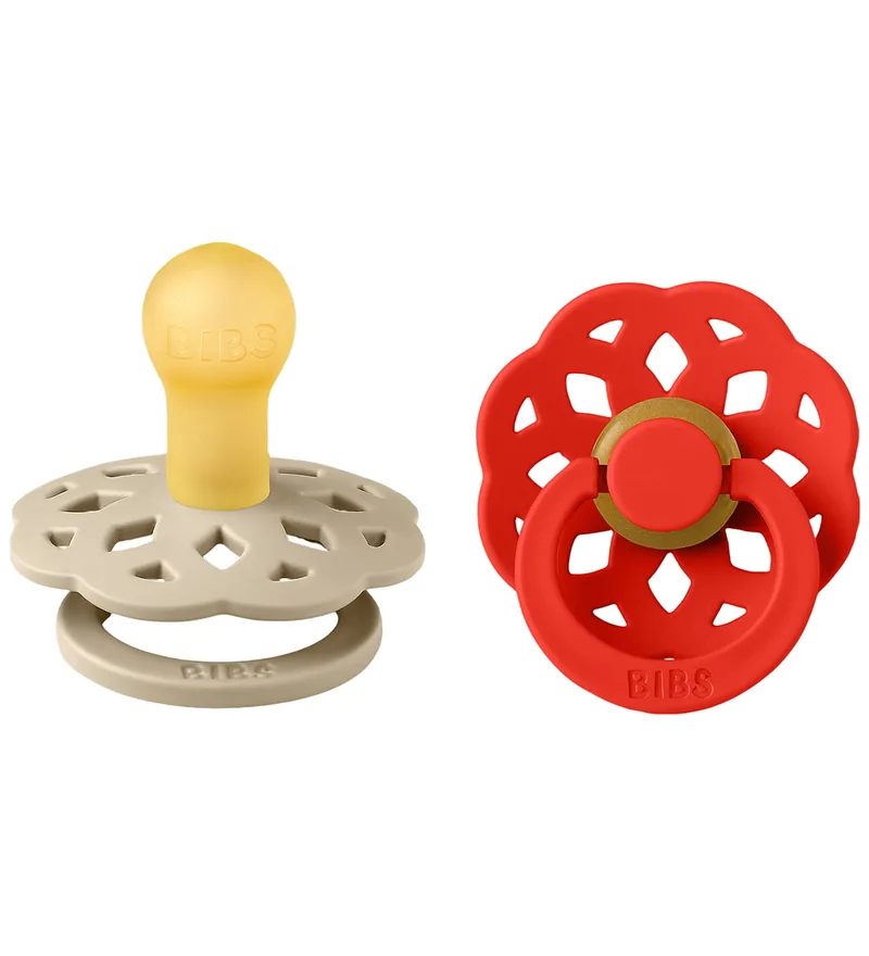 Bohemen Fopspenen - Maat 2 - 2-pack - Rond - Vanilla/Candy by BIBS – product photo