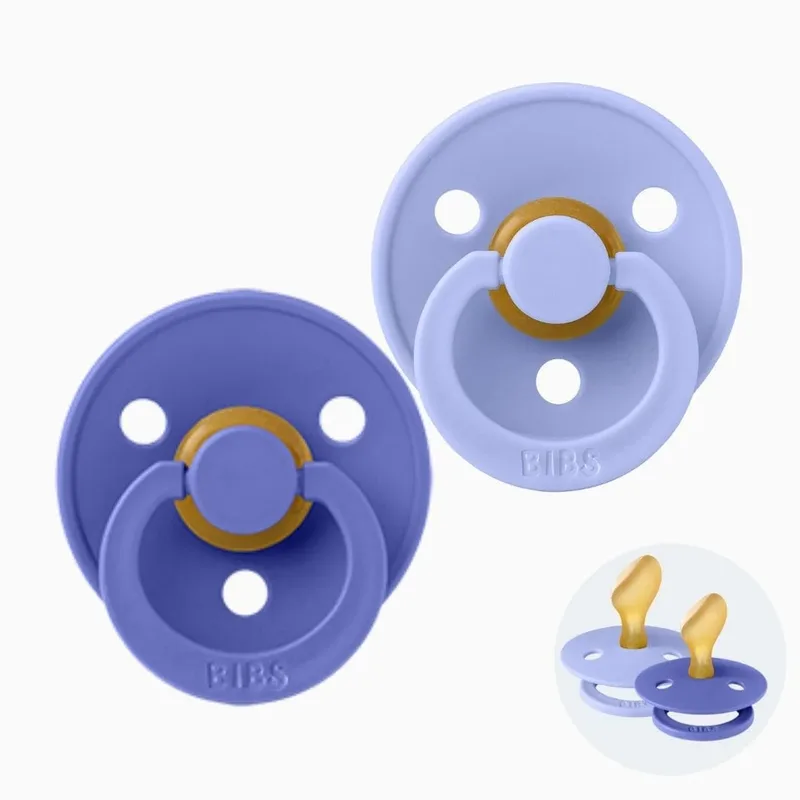 Colour dental fopspeen hush/grape van BIBS – productfoto