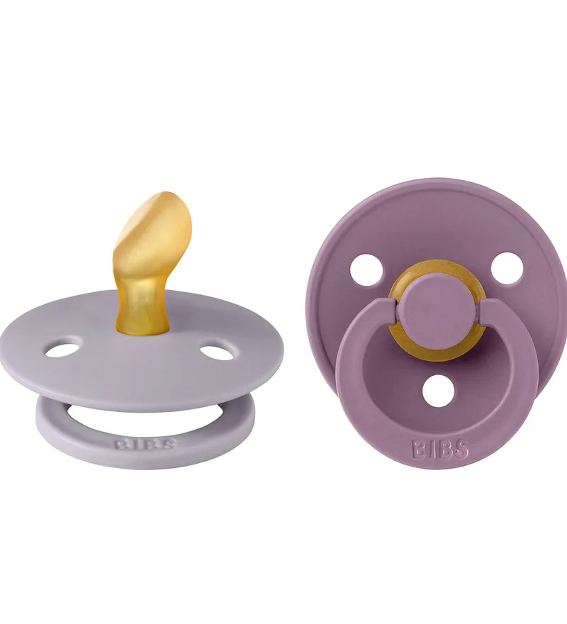 Colour Fopspenen - 2-pack - Maat 1 - Anatomisch - Fossiel G de BIBS – photo produit