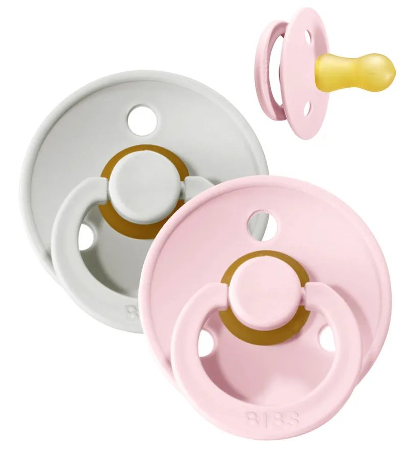 Colour Fopspenen - 2-pack - Maat 1 - Rond - Haze/Blossom van BIBS – productfoto