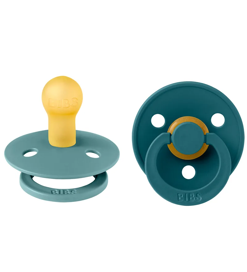 Colour Fopspenen - 2-pack - Maat 1 - Rond - IJsland Sea/Bos von BIBS – Produktfoto