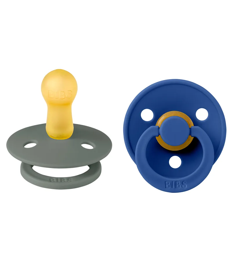 Colour Fopspenen - 2-pack - Maat 2 - Rond - Den/Korenbloem de BIBS – photo produit