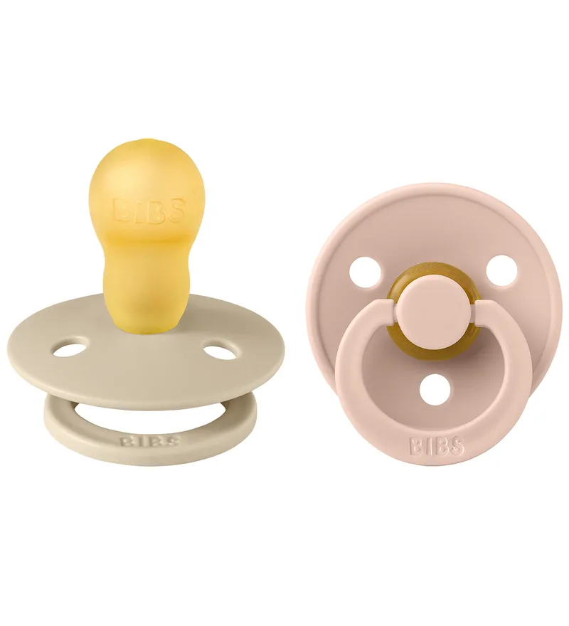 Colour Fopspenen - 2-pack - Maat 3 - Rond - Vanilla/Blush de BIBS – photo produit