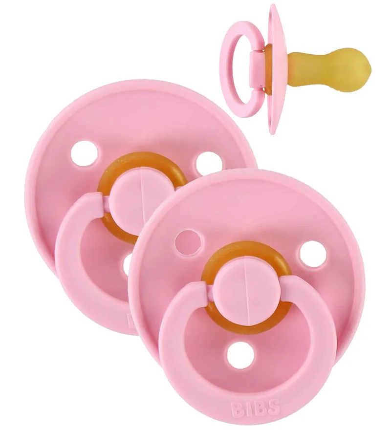 Colour Fopspenen - Maat 1 - 2-pack - Rond - Baby Pink by BIBS – product photo
