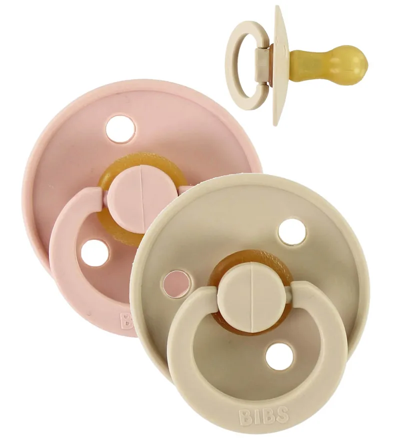 Colour Fopspenen - Maat 1 - 2-pack - Rond - Vanilla/Blush by BIBS – product photo