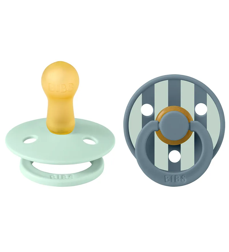 Colour Fopspenen - Maat 2 - 2-pack - Rond - Nordic Mint/Pet van BIBS – productfoto
