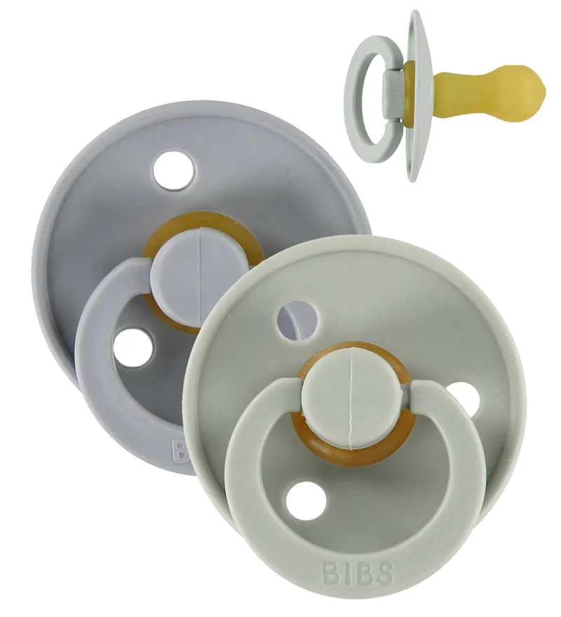 Colour Fopspenen - Maat 2 - 2-pack - Rond - Sage/Cloud de BIBS – photo produit