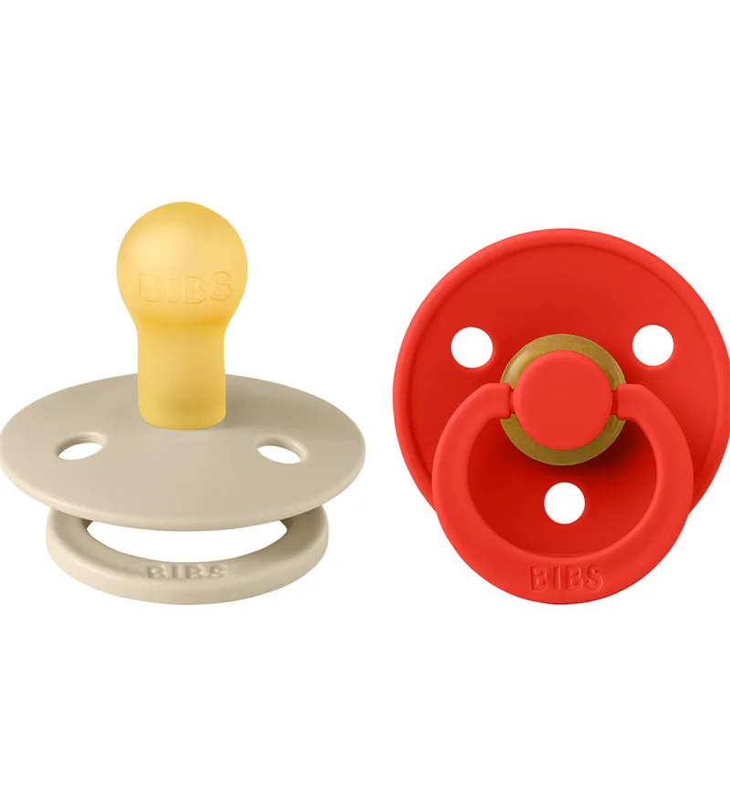 Colour Fopspenen - Maat 2 - 2-pack - Rond - Vanilla/Candy A de BIBS – photo produit