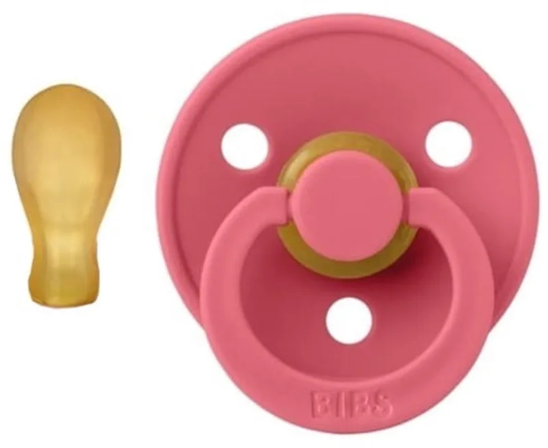 CORAL - Symmetrische Fopspeen - Maat M - Voor 6+ maanden van BIBS in Koraal – productfoto