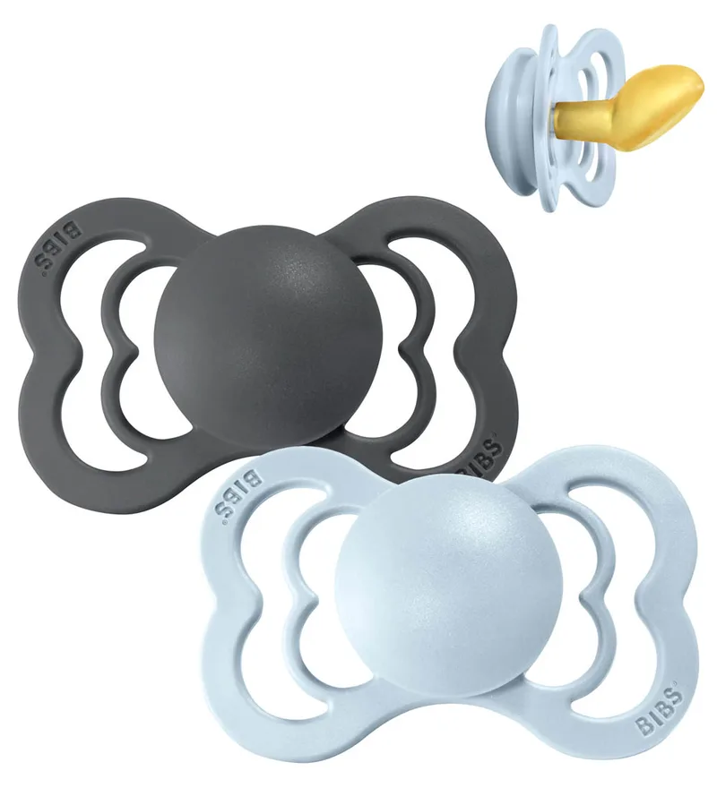 Couture Fopspenen - Maat 2 - 2-pack - Anatomisch - Iron/Bab de BIBS – photo produit