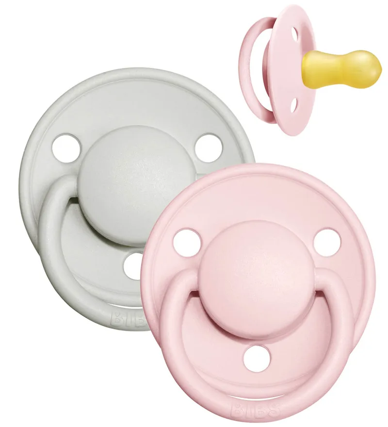 De Lux Fopspenen - 2-pack - Maat 2 - Rond - Haze/Blossom by BIBS – product photo