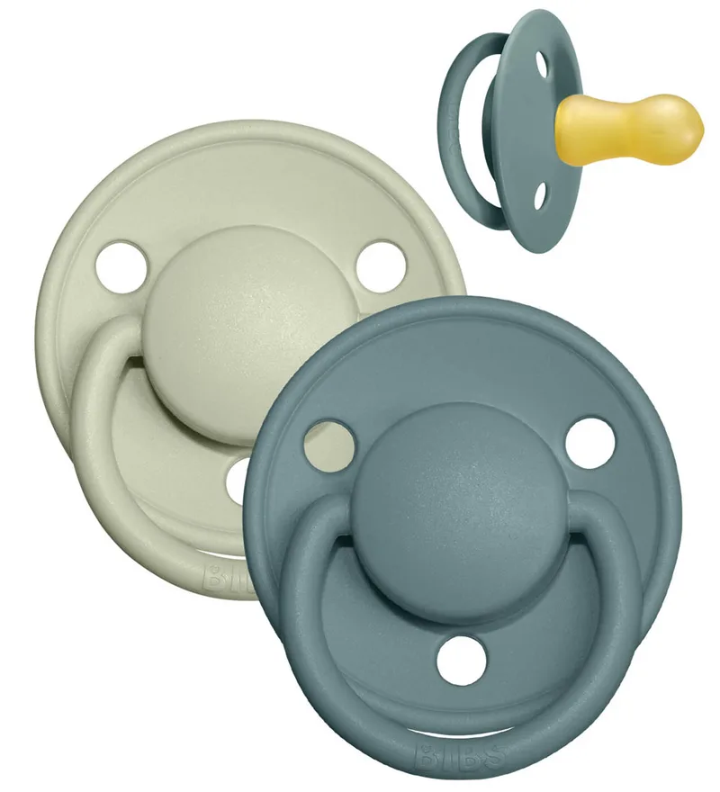 De Lux Fopspenen - Maat 2 - 2-pack - Rond - IJsland Sea/Sag de BIBS – photo produit