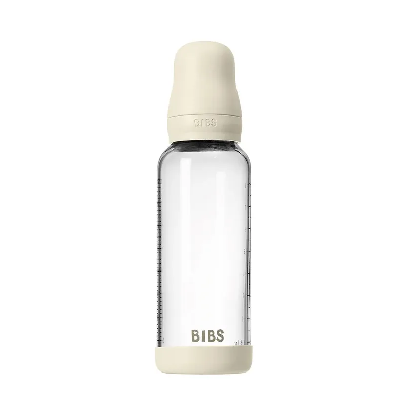 Fles - Medium Flow - 240 ml - Glas/Latex von BIBS in Elfenbein – Produktfoto 4 von 5