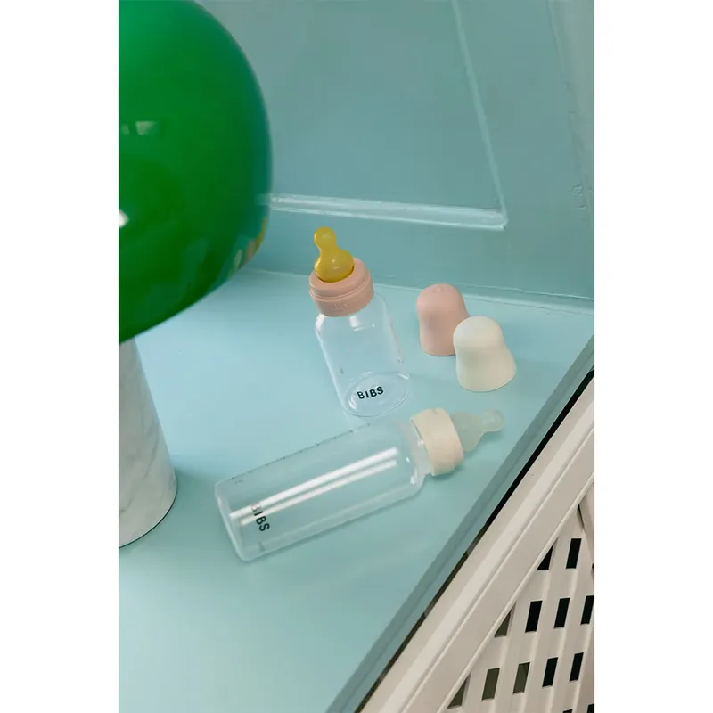 Fles - Medium Flow - 240 ml - Glas/Latex von BIBS in Elfenbein – Produktfoto 3 von 5