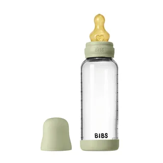Fles - Medium Flow - 240 ml - Glas/Latex - Sage von BIBS in Grün – Produktfoto 2 von 5