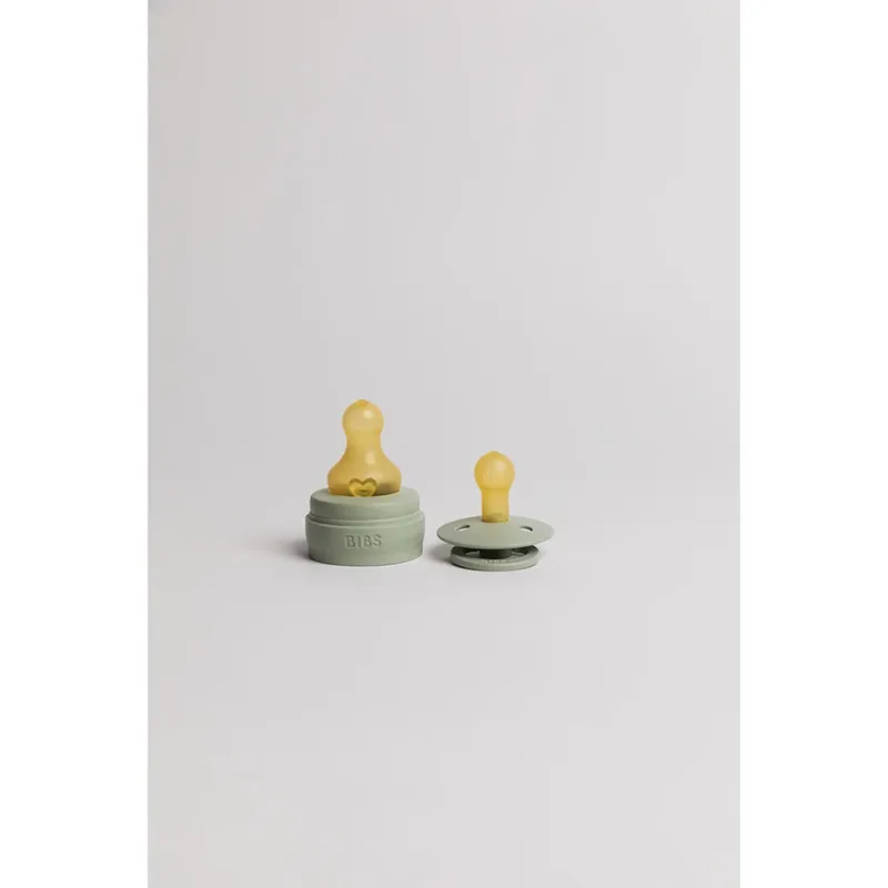Fles - Medium Flow - 240 ml - Glas/Latex - Sage von BIBS in Grün – Produktfoto 5 von 5