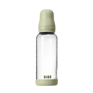 Fles - Medium Flow - 240 ml - Glas/Latex - Sage von BIBS in Grün – Produktfoto 3 von 5