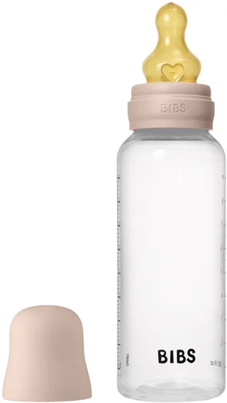 Fles - Medium Flow - 270 ml - Latex - Blush von BIBS in Rosa – Produktfoto 1 von 2