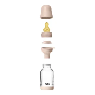 Fles - Slow Flow - 120 ml - Glas/Latex by BIBS in Blush – product photo 2 of 3