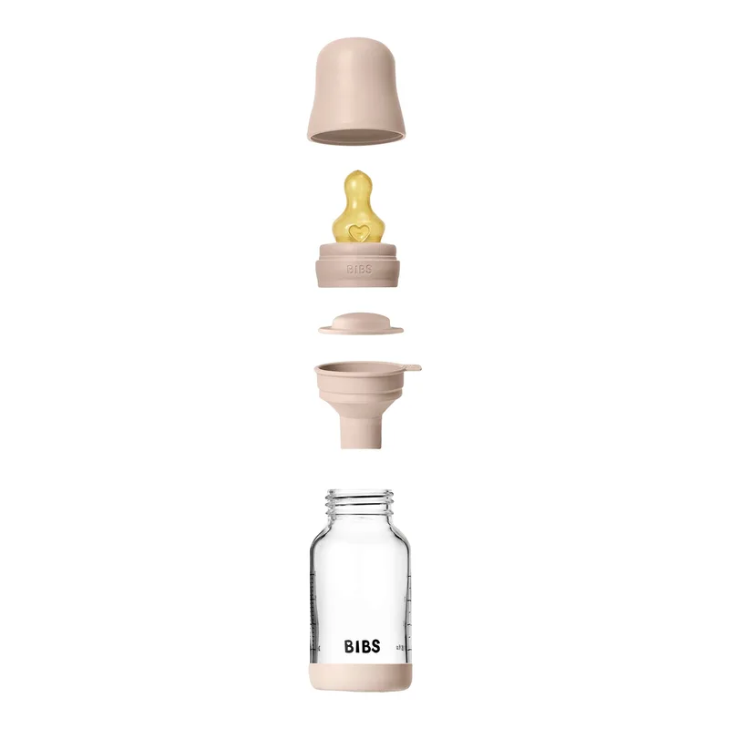 Fles - Slow Flow - 120 ml - Glas/Latex by BIBS in Blush – product photo 2 of 3
