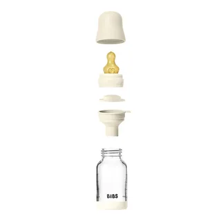 Fles - Slow Flow - 120 ml - Glas/Latex von BIBS in Elfenbein – Produktfoto 4 von 5