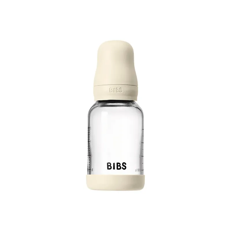 Fles - Slow Flow - 120 ml - Glas/Latex von BIBS in Elfenbein – Produktfoto 5 von 5