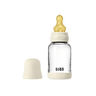Fles - Slow Flow - 120 ml - Glas/Latex von BIBS in Elfenbein – Produktfoto 2 von 5
