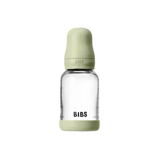 Fles - Slow Flow - 120 ml - Glas/Latex - Sage von BIBS in Grün – Produktfoto 2 von 5